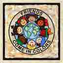 friends come in colors original print educational art for kids and children, original print educational gifts for babies and nurseries, paintings for baby and child and fine art prints for child, baby and nursery by artists Jane Billman and Gregg Billman