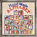 handmade alphabet original print educational art for kids and children, educational gifts for babies and nurseries, paintings for baby and child and fine art prints for child, baby and nursery by artists Jane Billman and Gregg Billman