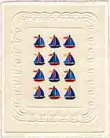 sailboats embossed transportation art for kids and children, embossed transportation gifts for babies and nurseries, paintings for baby and child, pictures for nursery and kids and fine art prints for child, baby and nursery by artists Jane Billman and Gregg Billman