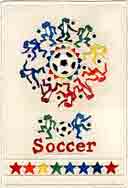 soccer team sports embossed art for kids and children, team sports gifts for babies and nurseries, team sports paintings for baby and child and fine art prints for child, baby and nursery by artists Jane Billman and Gregg Billman